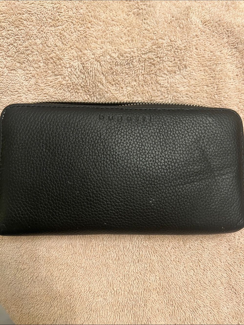 Bugatti Women's Textured Leather Zip-Around Long Wallet - Black